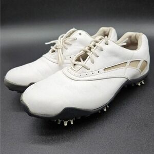 FootJoy (Womens 6.5 M) Lopro Collection‎ Golf Lace Up Cleat Shoes 97228 White
